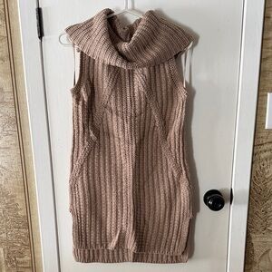 Banana Republic Cowl Neck Sweater Dress - Brown
